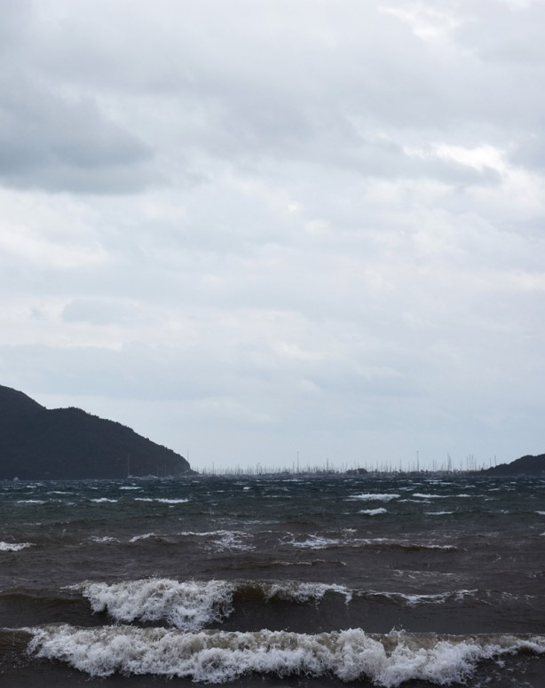 Foto - Muğla'da fırtına! Dev dalgaların etkisi altında kaldılar