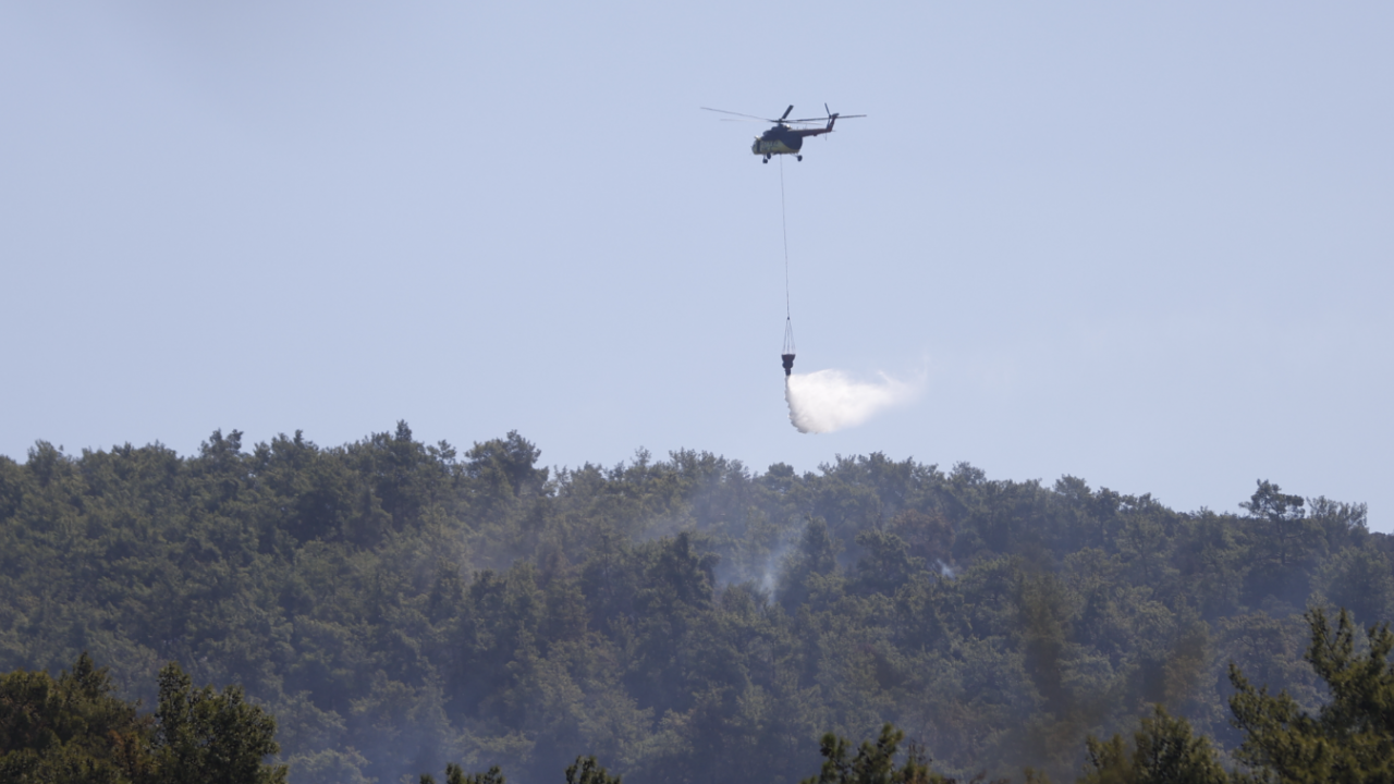 Muğla'da orman yangını! 3 helikopter ve 2 uçak havalandı