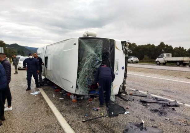 Foto - Muğla'da yürekler ağza geldi! 12 öğrenci yaralı