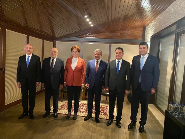 Foto - Muhalefet liderlerinden ilk poz! Oturma düzeninde anlaştılar