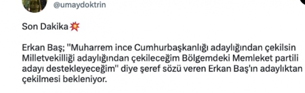 Foto - Muharrem İnce sonrası Erkan Baş da mı istifa ediyor? Gündeme bomba gibi düştü, çağrılar peş peşe geldi