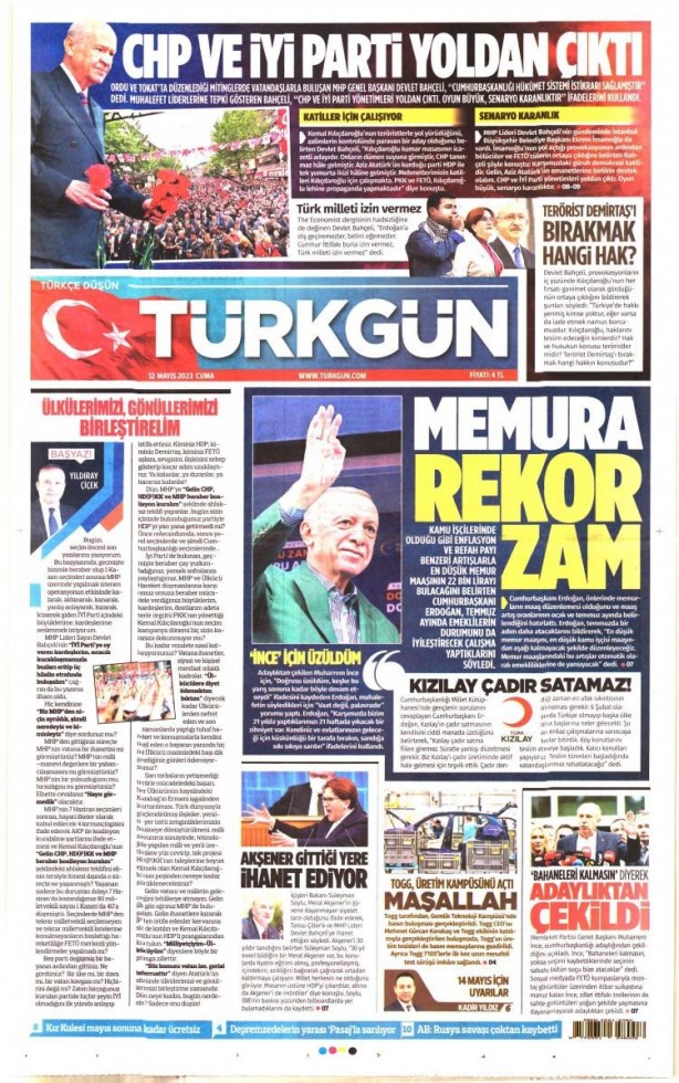 Foto - Muharrem İnce'nin adaylıktan çekilmesi gazete manşetlerinde! Hangi gazete nasıl gördü?