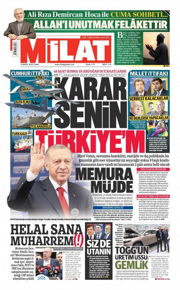 Foto - Muharrem İnce'nin adaylıktan çekilmesi gazete manşetlerinde! Hangi gazete nasıl gördü?