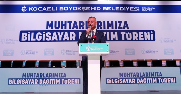 Foto - Muhtarlara dizüstü bilgisayar dağıtıldı!
