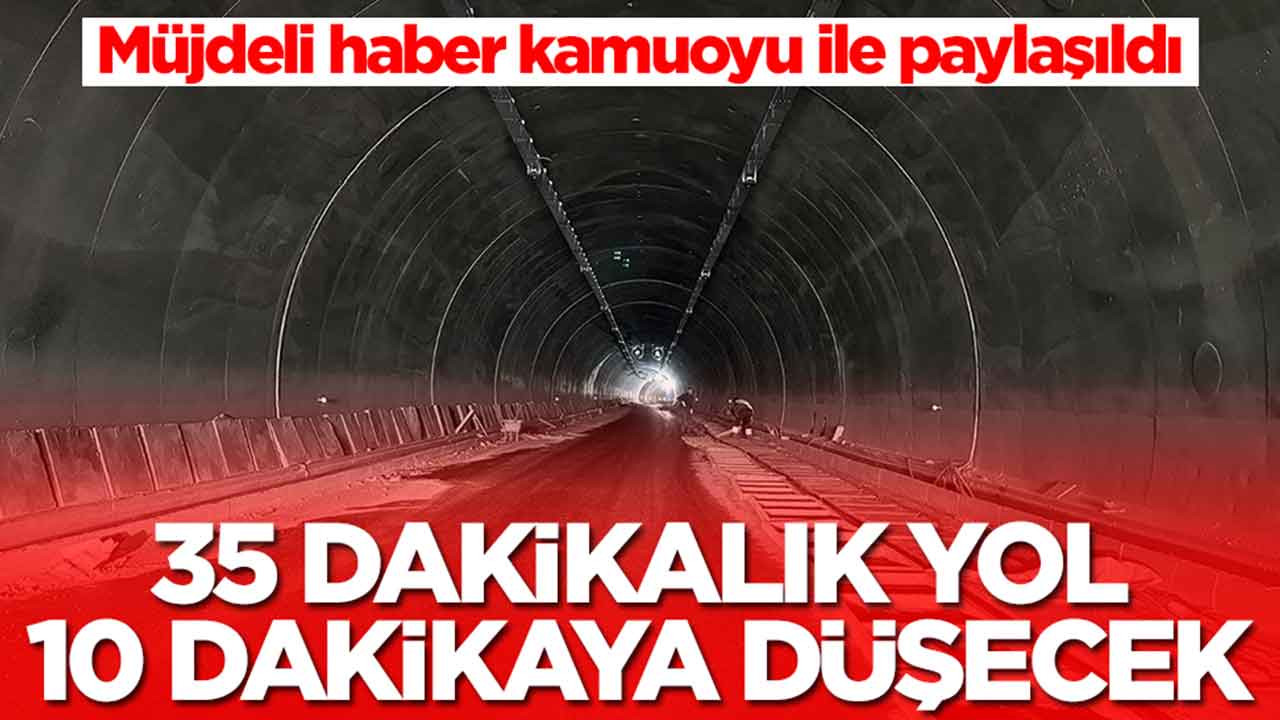 Müjdeli haber kamuoyu ile paylaşıldı: 35 dakikalık yol 10 dakikaya düşecek