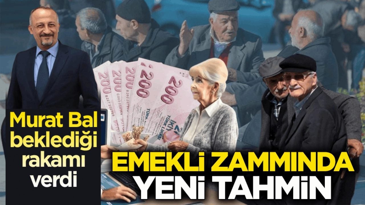 Murat Bal beklediği rakamı verdi! Emekli zammında yeni tahmin