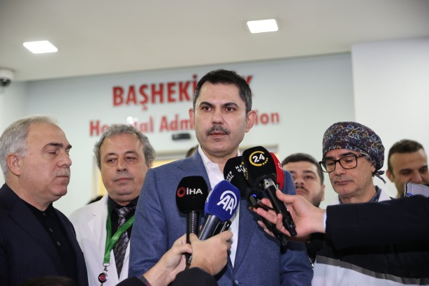 Murat Kurum'dan bıçaklı saldırıya uğrayan Fatih Camii’nin imamına ziyaret