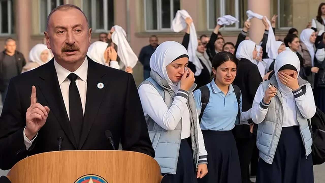 Foto - Müslümanlara ihanet edip Siyonistleri sevindirdi! Başörtüsünü yasaklayan Aliyev'den yeni açıklama
