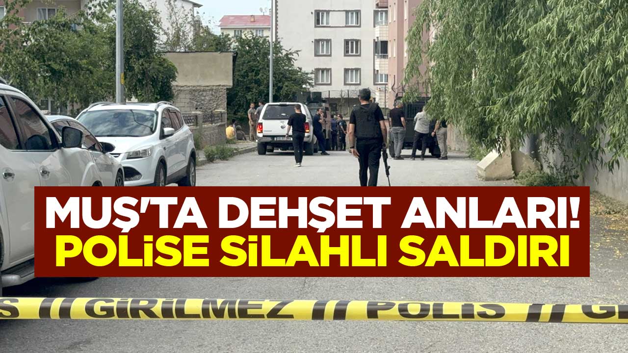 Muş'ta dehşet anları! Polise silahlı saldırı
