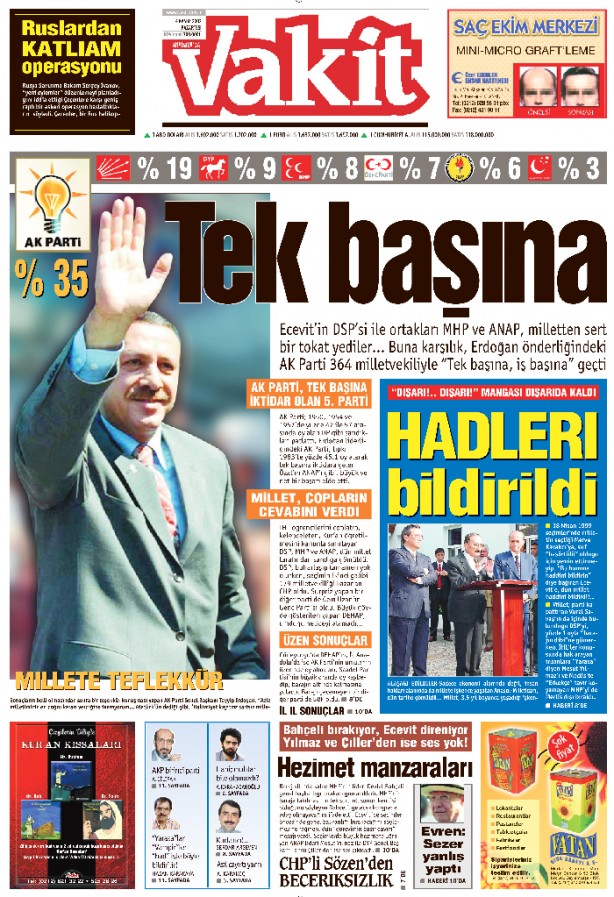 Foto - Mustafa ağabey kaptanlığında direnişin kalesi Akit! Bu manşetler Hakk ve hakikat mücadelesinin şahididir