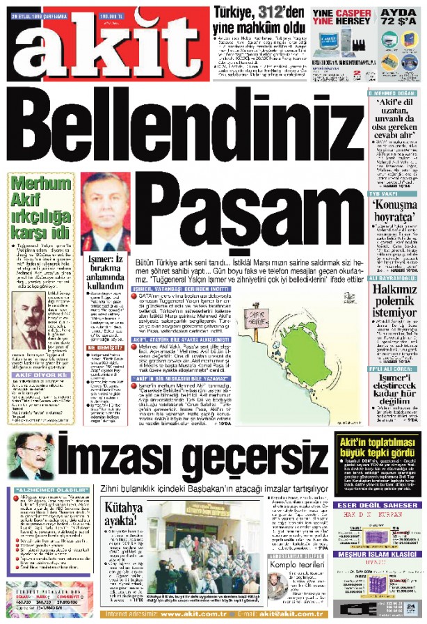Foto - Mustafa ağabey kaptanlığında direnişin kalesi Akit! Bu manşetler Hakk ve hakikat mücadelesinin şahididir