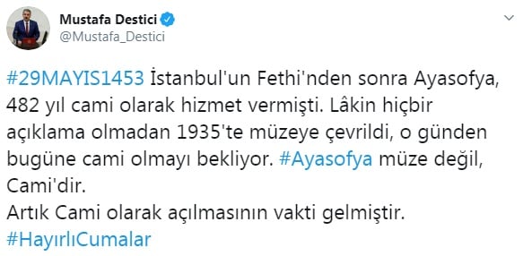 Foto - Mustafa Destici'den heyecanlandıran açıklama: Artık vakti gelmiştir