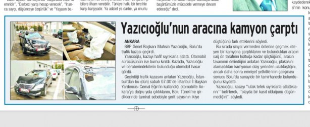 Foto - Mustafa Destici'nin geçirdiği trafik kazasında büyük şüphe! Kaza mı suikast girişimi mi?