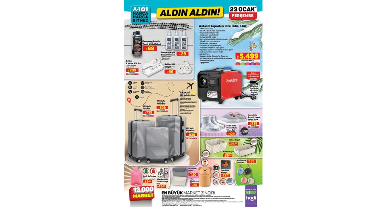 Foto - Mutfak ürünleri bu hafta öne çıktı! A101’de 23 Ocak 2025 indirimli ürünler listesi açıklandı