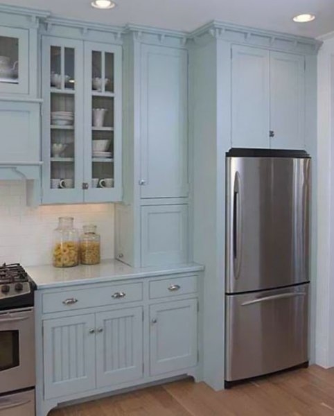 Foto - Mutfakta mavi rengin ferahlığını hissedin