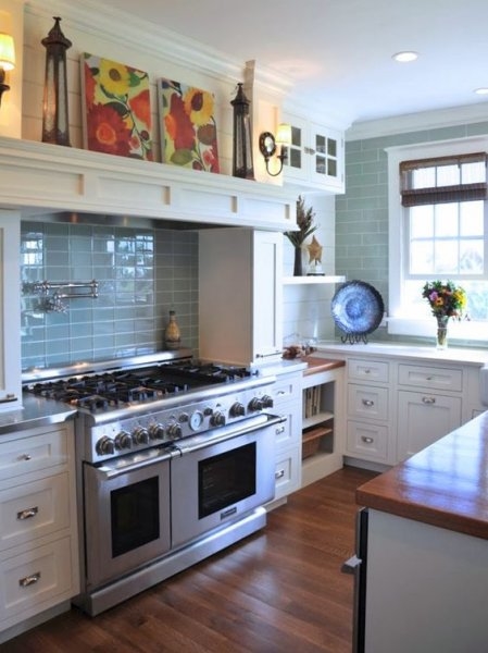 Foto - Mutfakta mavi rengin ferahlığını hissedin