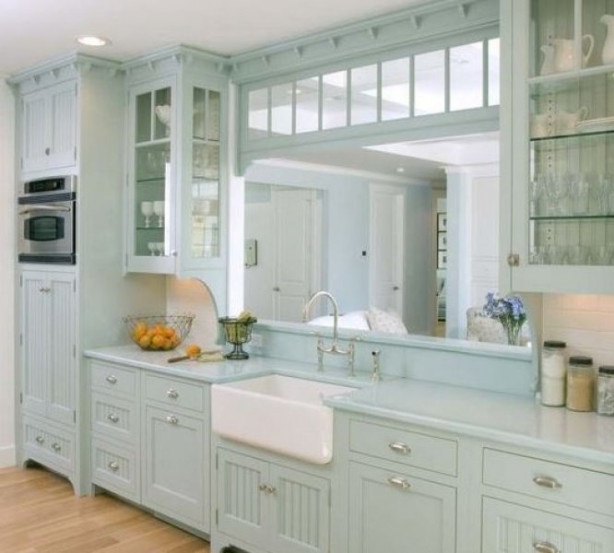 Foto - Mutfakta mavi rengin ferahlığını hissedin