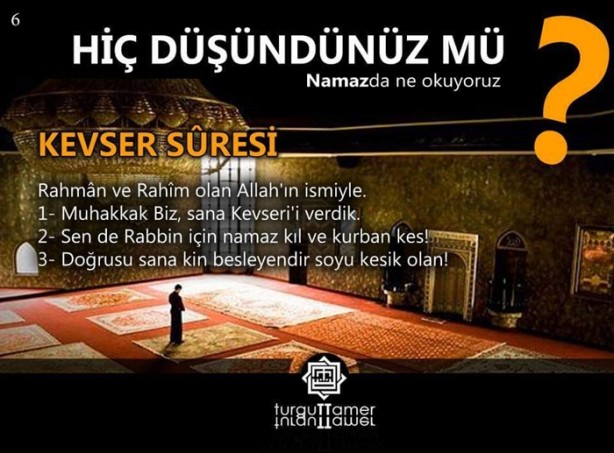 Foto - Namazda ne okuyoruz, hiç düşündünüz mü?