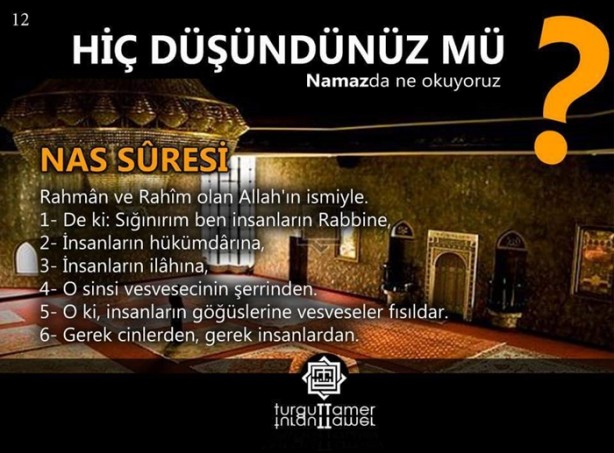 Foto - Namazda ne okuyoruz, hiç düşündünüz mü?