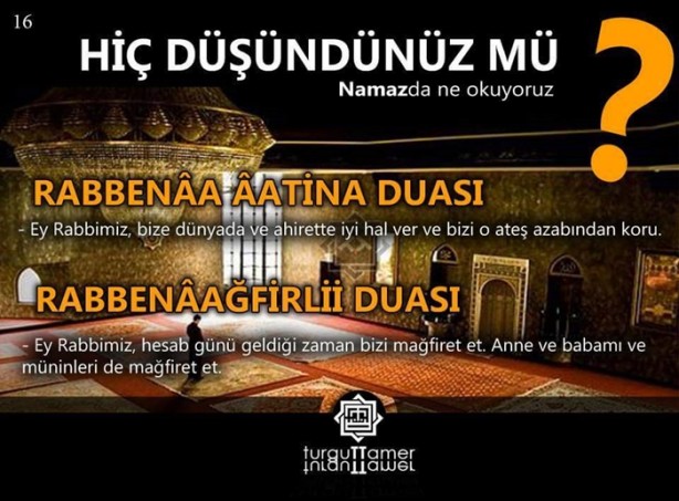 Foto - Namazda ne okuyoruz, hiç düşündünüz mü?
