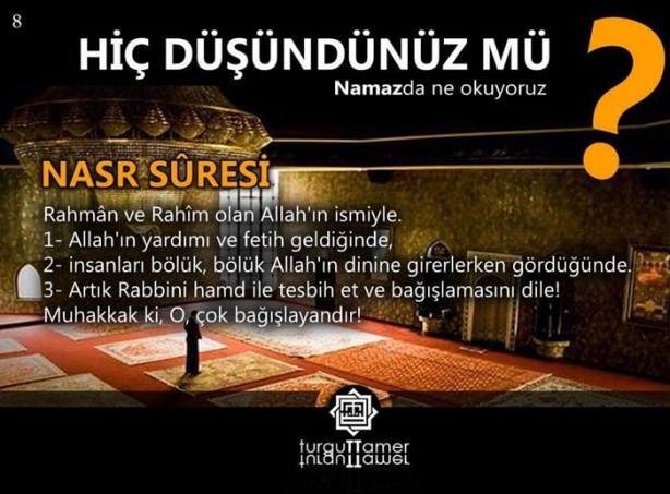 Foto - Namazda ne okuyoruz, hiç düşündünüz mü?