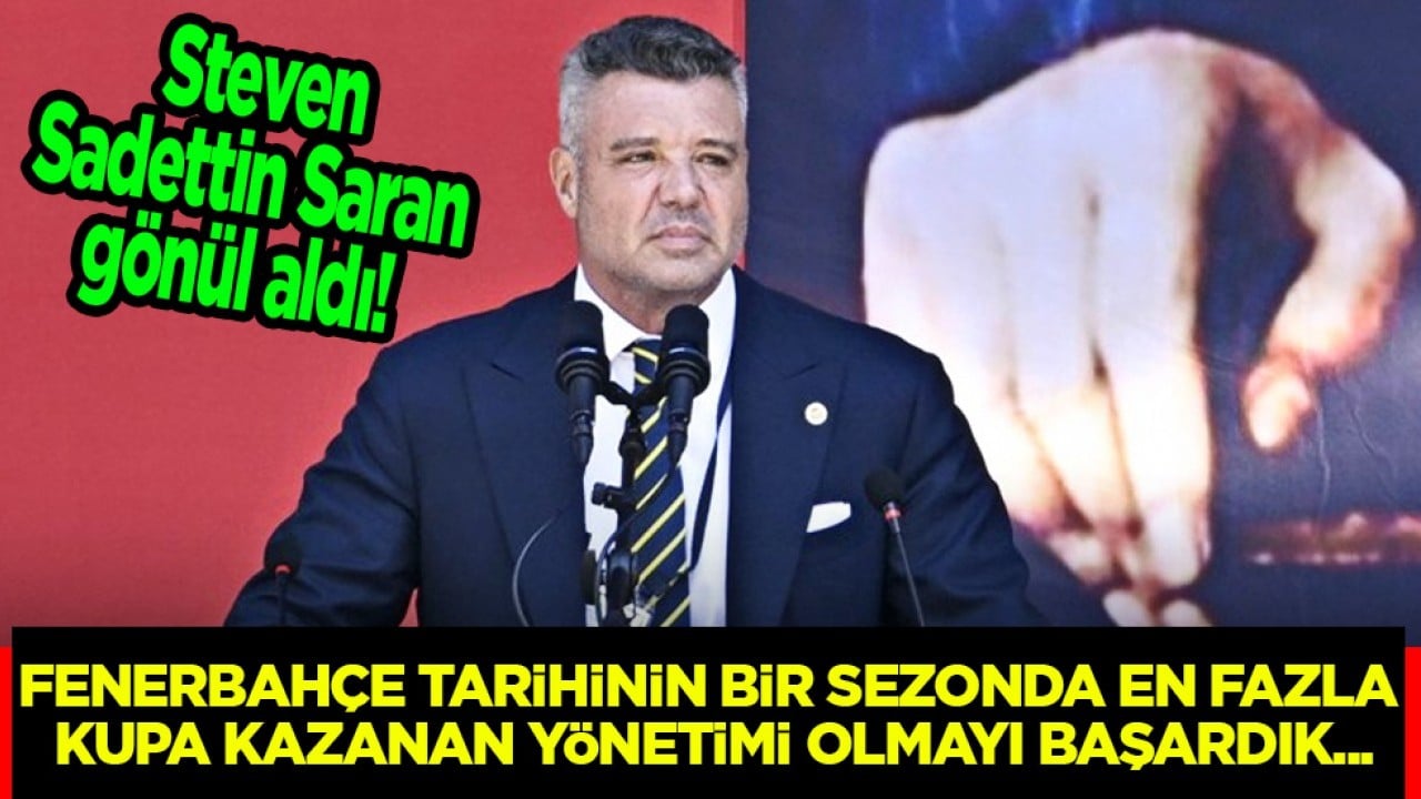 Ne diyeceği merak ediliyordu! Steven Sadettin Saran'dan son açıklamalar geldi!