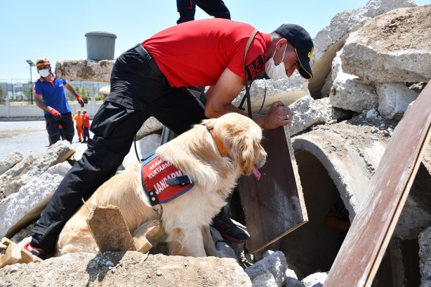 Foto - Nefes kesen deprem tatbikatı