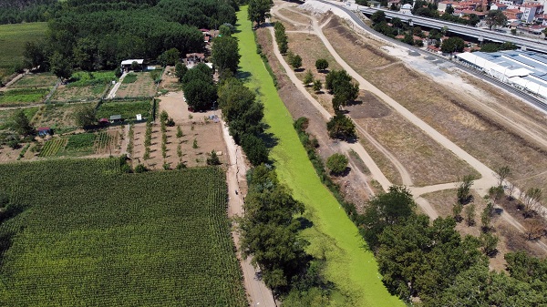 Foto - Nehir kurudu yol çöktü! Tunca Nehri'nin içler acısı hali