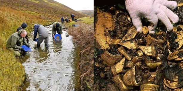 Nehirde yüzerken eline çarptı! Yanlışlıkla dünyanın en büyük altınını buldu... Ekipler nehirde harekete geçti