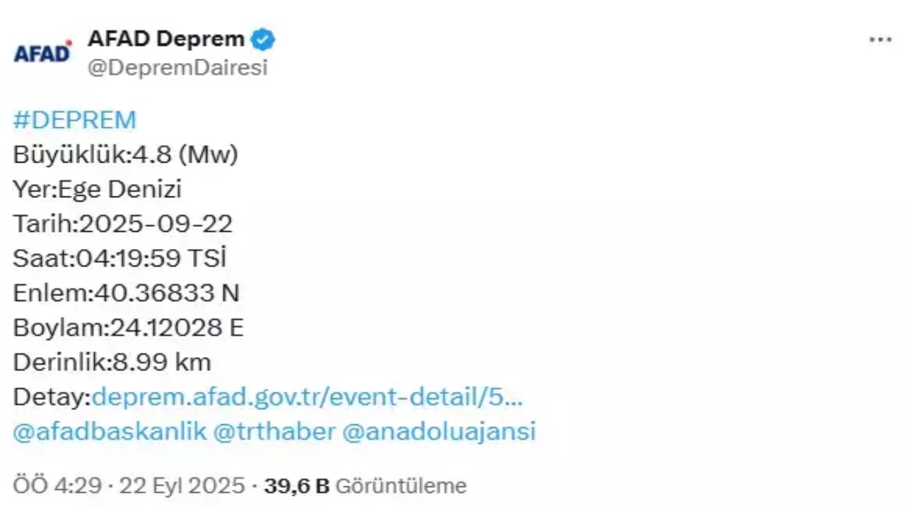 Foto - Neler oluyor böyle? Balıkesir’den sonra, korkutan bir deprem daha! Büyük panik yaşandı