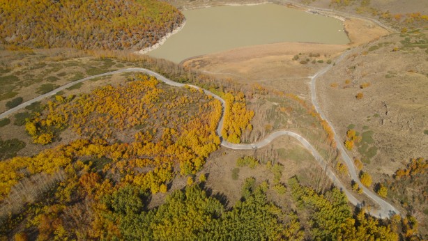 Foto - Nemrut Krater Gölü’nde eşsiz sonbahar görüntüsü