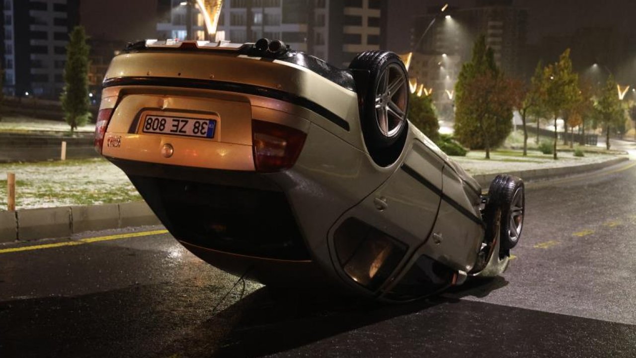 Nevşehir’de şaşırtan kaza: Sürücü takla atan aracı bırakıp kaçtı