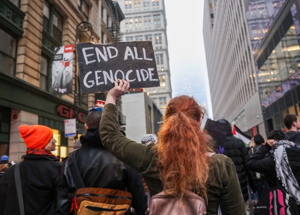 Foto - New York'ta binlerce kişi Filistin için sokakta