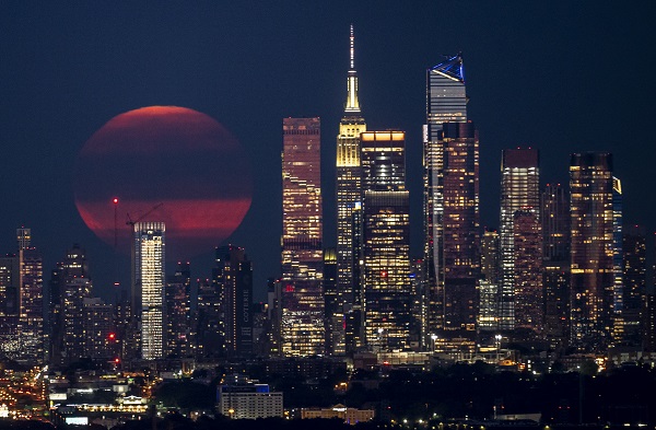 Foto - New York'ta 'Süper Ay' böyle görüntülendi