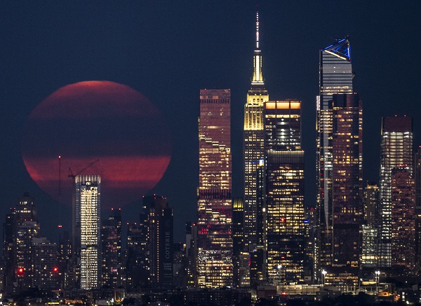 Foto - New York'ta 'Süper Ay' böyle görüntülendi
