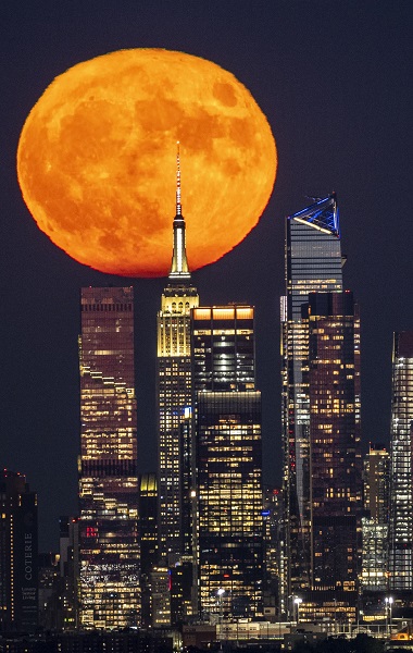 Foto - New York'ta 'Süper Ay' böyle görüntülendi