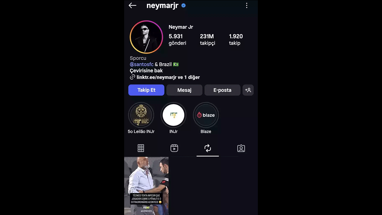 Foto - Neymar’ın Hikmet Karaman paylaşımı sosyal medyayı salladı! 231 milyon takipçisi var