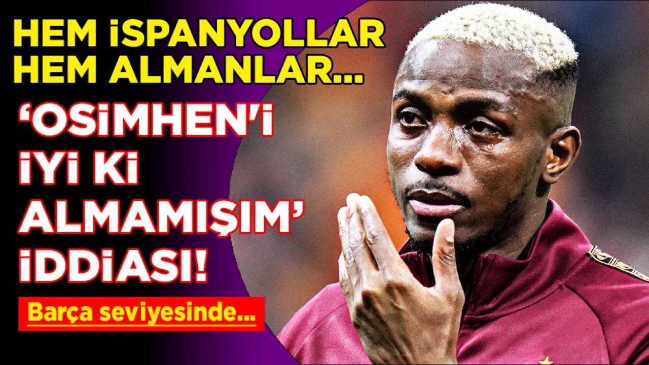 Nijeryalı'nın kafasının tepesini attıracak hamle... Hansi Flick: Osimhen'i iyi ki almamışım