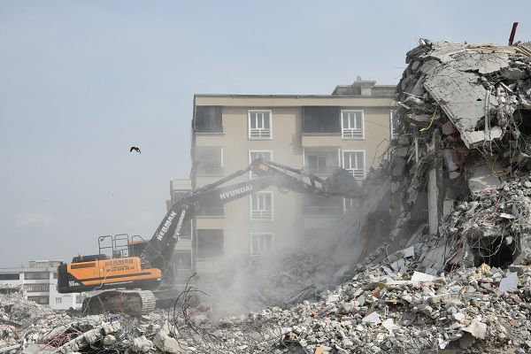 Foto - Nurdağı'nda binalar böyle yıkıldı