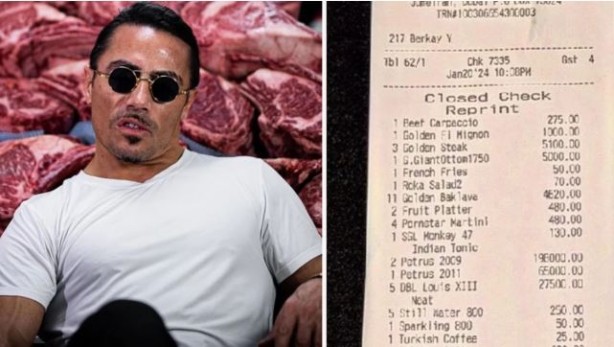 Nusret, Dubai restoranında kesilen fişi paylaştı! Resmen ev parası