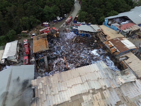 Foto - O alan yangından sonra görüntülendi