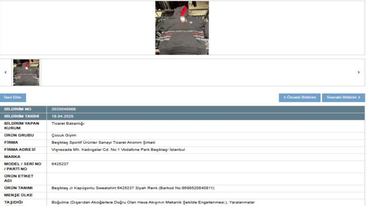 Foto - O bakanlık, Beşiktaş’ın sweatshirt’lerini toplatma kararı aldı! Sebebi ağızları açık bıraktı! Yok artık daha neler