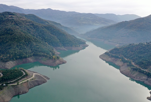 Foto - O barajda kuraklık böyle görüntülendi
