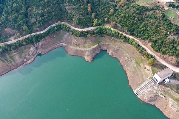Foto - O barajda kuraklık böyle görüntülendi