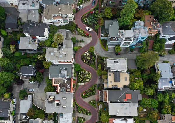 Foto - O cadde dron ile görüntülendi