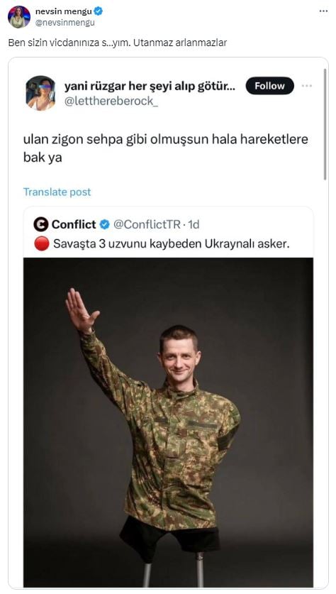Foto - O fotoğrafı gören Nevşin "Sizin vicdanınıza s....yım" dedi, ortalık karıştı! Mengü’yü bakın nasıl madara ettiler