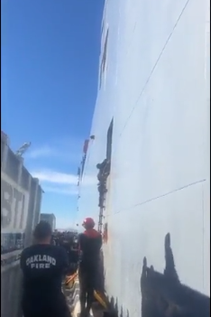 Foto - O gemi İsrail'e silah mı taşıyor? Halk gemiyi bastı, hareket etmesini engelledi