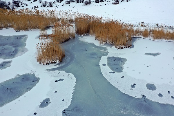 Foto - O göl havadan görüntülendi! Bu manzara mest etti