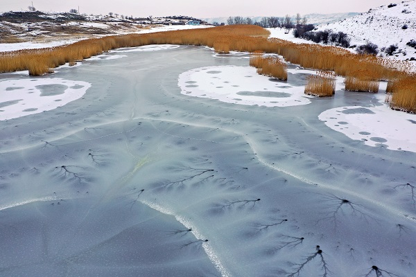 Foto - O göl havadan görüntülendi! Bu manzara mest etti