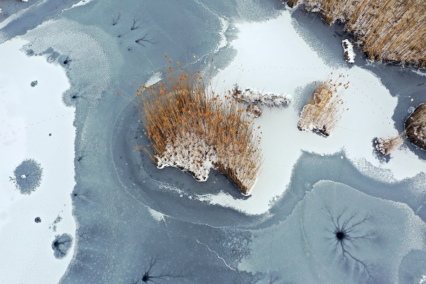 Foto - O göl havadan görüntülendi! Bu manzara mest etti